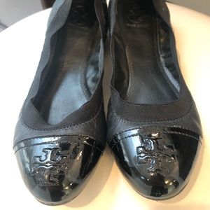 Tory Burch Black Ballet Flats
